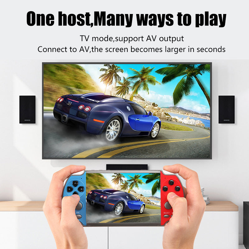 X7 4.3" Handheld Game Console with 10000 Games